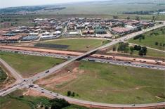Aerial photograph of the R21 in Irene & Route 21 Corporate Park
